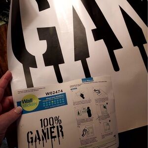 Wall DIY Stickers 100% Gamer BRAND NEW